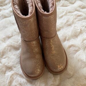 UGG Women's Shimmering Rose Gold Boots